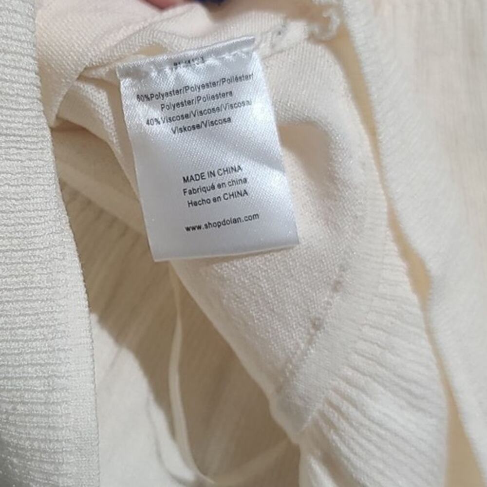 Dolan Cream Ruffle Sweater Tank Size Medium - Picture 8 of 8